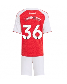 Arsenal Martin Zubimendi #36 Maglia Gara Casa Repliche 2025-26 Bambino Maniche Corte
